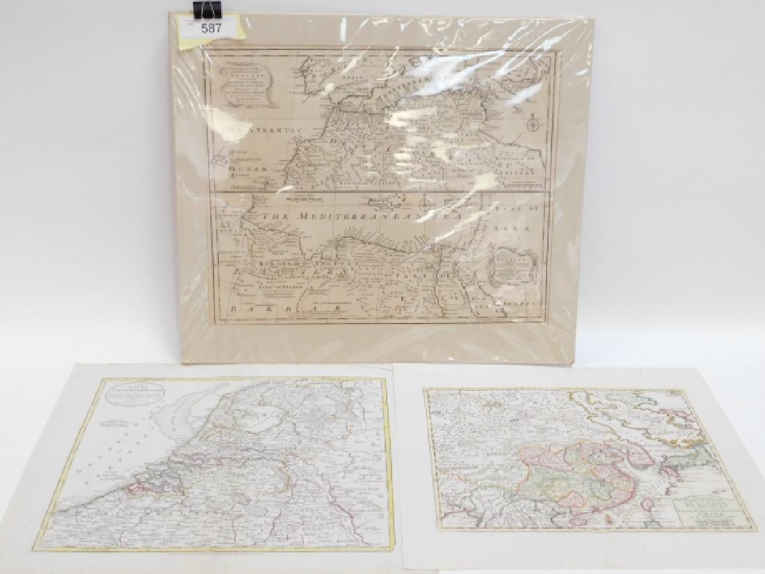 LOT OF ANTIQUE MAPS (1 of 9)