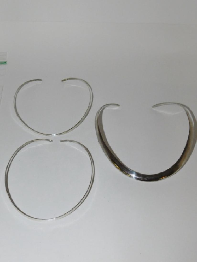 THREE STERLING SILVER NECKLACES (1 of 2)