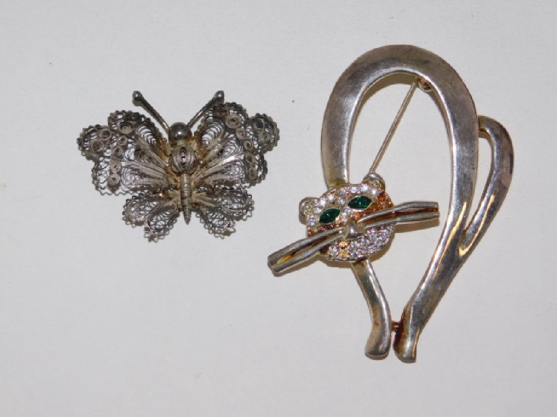 TWO STERLING SILVER PINS (1 of 1)