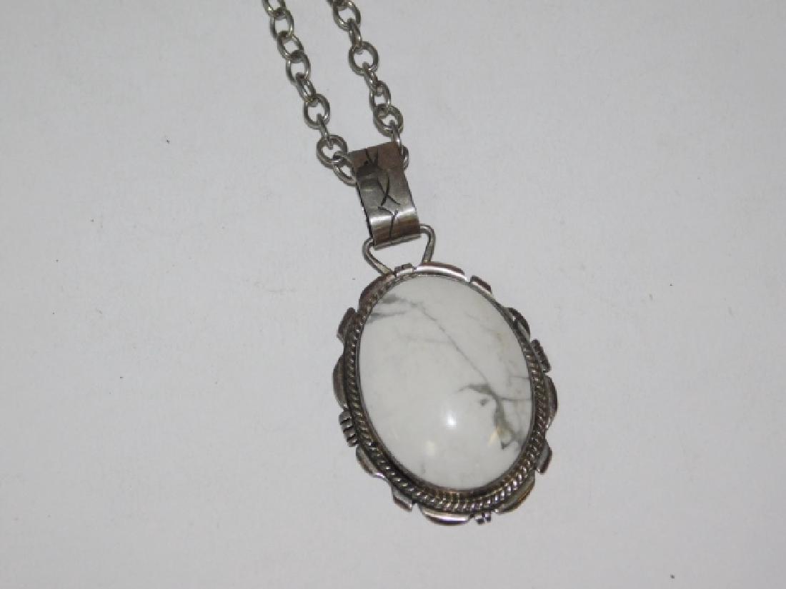 STERLING SILVER NECKLACE WITH PENDANT (1 of 2)