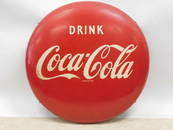 COCA-COLA BUTTON SIGN