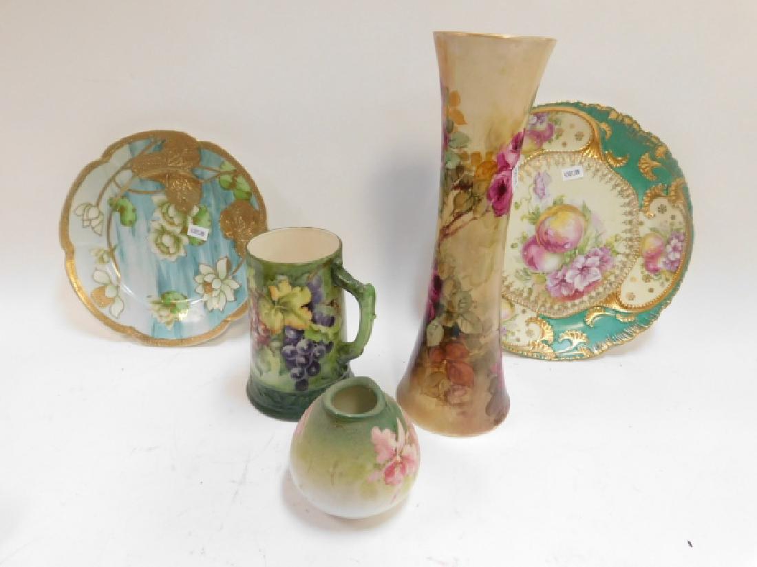 COLLECTION OF HAND PAINTED CHINA: GOOD CONDITION.