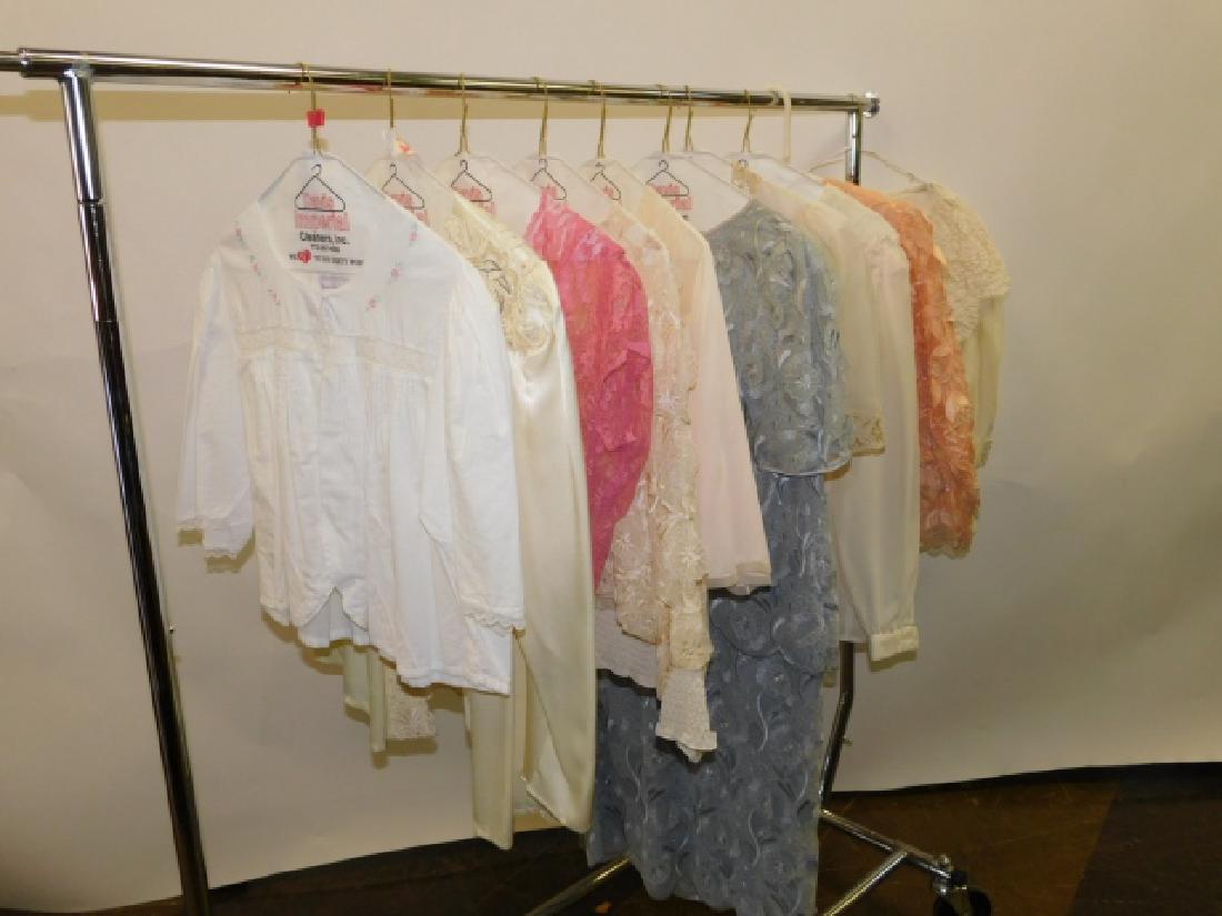 LOT OF WOMAN'S SHAWL'S, SWEATER'S, & SUIT JACKETS: VARIOUS SIZES. SOME WITHOUT SIZES/TAGS.PLEASE NOTE: ALL CLOTHING IS SOLD AS IS. WE DO INSPECT EACH PIECE HOEEVER IT IS POSSIBLE THAT WE MAY MISS SOMETHING, MORE INFORMATION CAN BE UPON REQUEST.