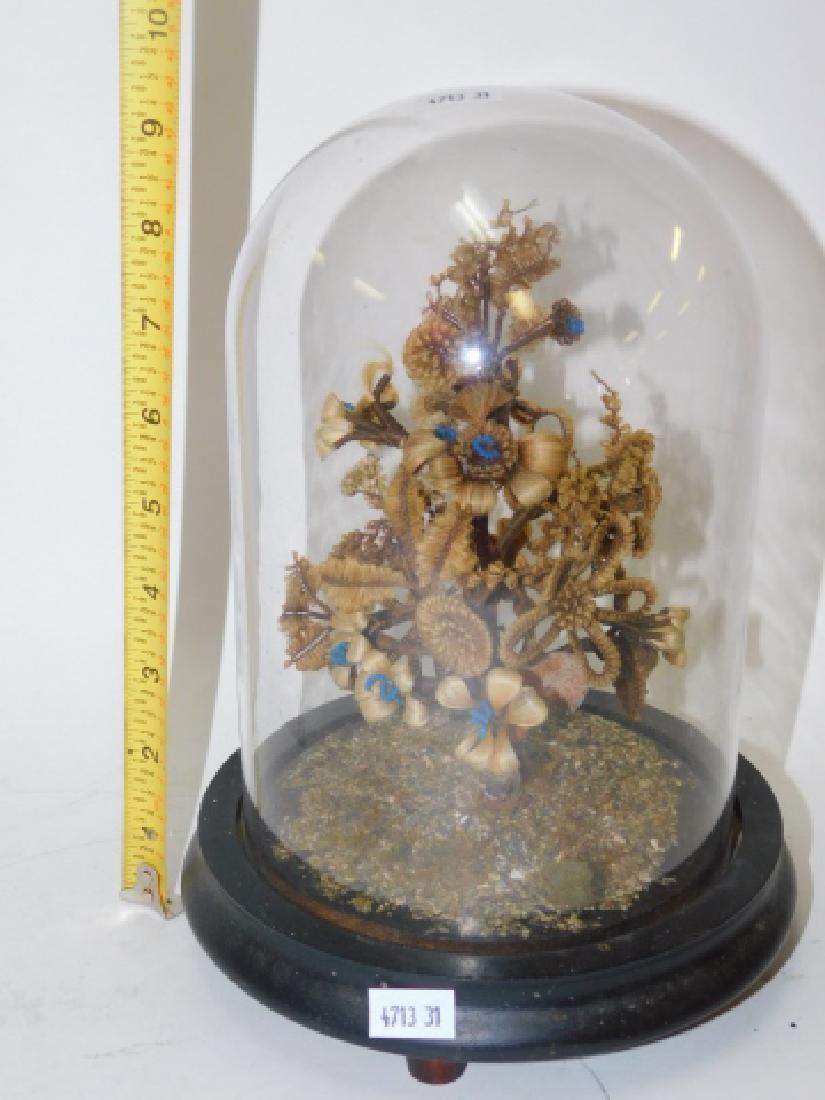 VICTORIAN WOVEN HAIR FLOWER ARRANGEMENT (1 of 6)