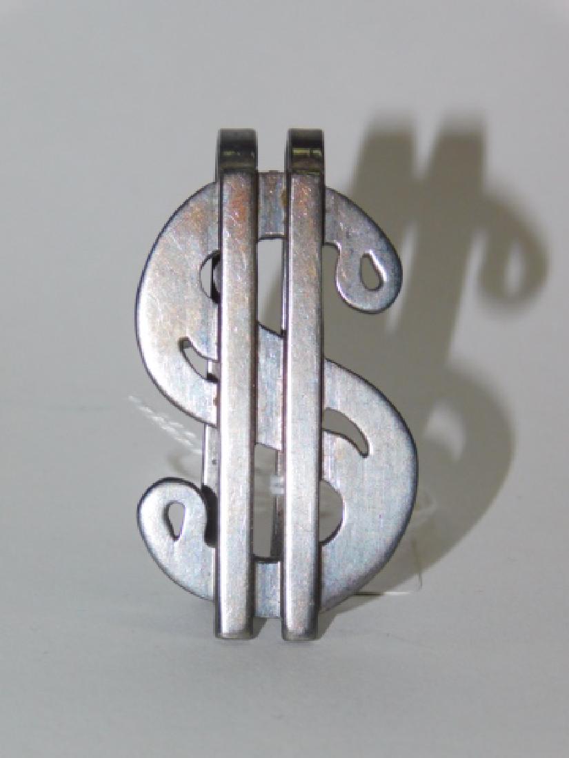 STERLING SILVER DOLLAR SIGN MONEY CLIP (1 of 2)