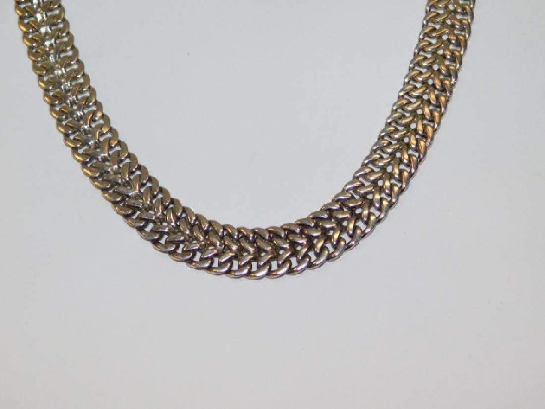 STERLING SILVER CHOKER: 2.6OZ