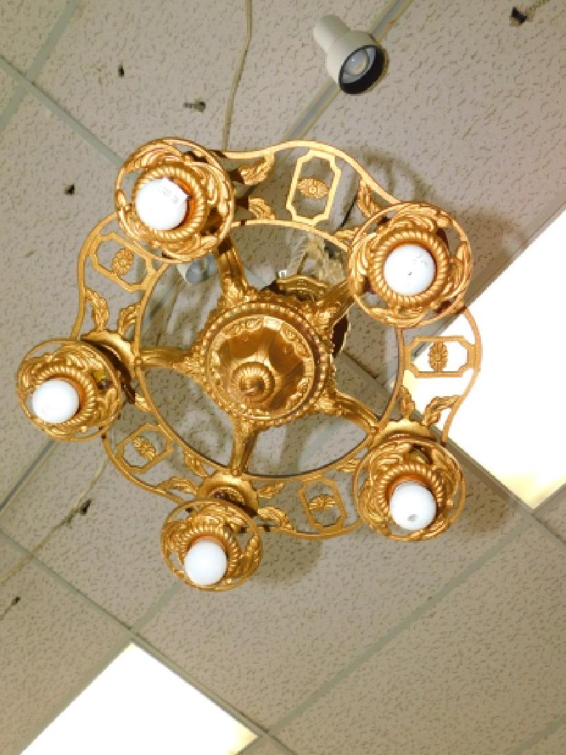 BRONZE 5-LIGHT HANGING FIXTURE: FIXTURE