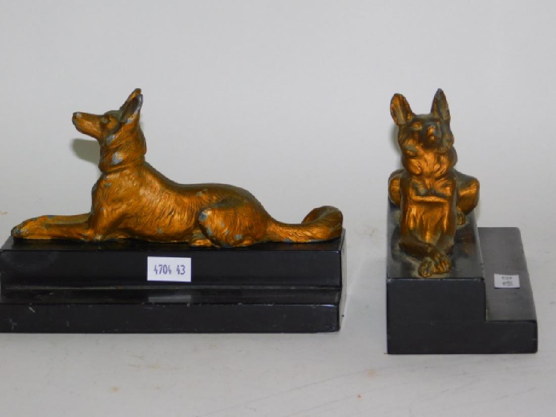 METAL GERMAN SHEPARD BOOKENDS (1 of 5)