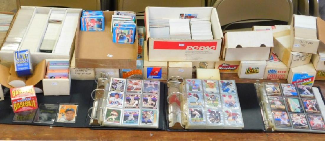GIGANTIC COLLECTION OF BASEBALL CARDS: MIXTURE OF BASEBALL CARDS FROM THE 1980'S AND 1990