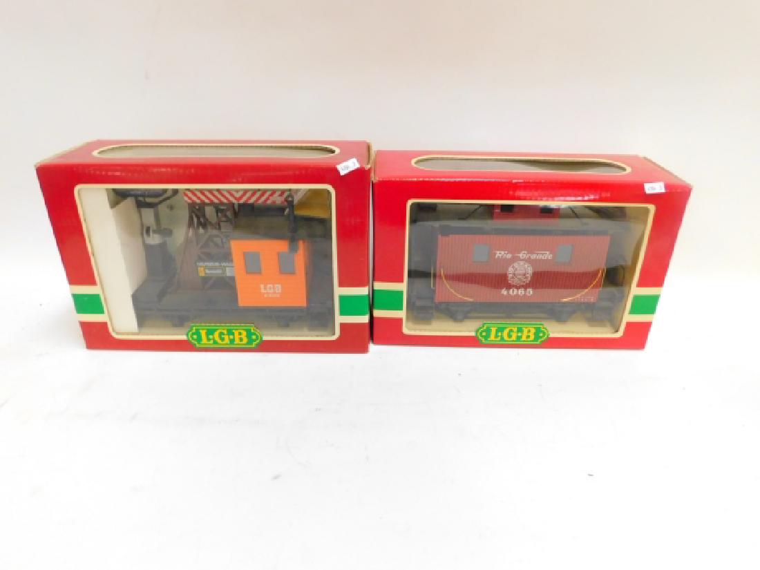 TWO LGB TRAIN CARS: LGB TRAIN CARS