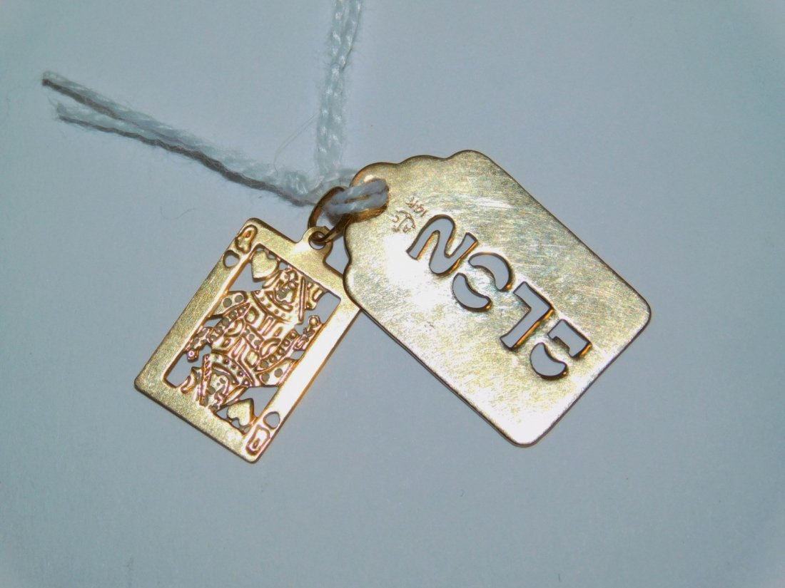 TWO 14K GOLD PENDANTS (1 of 1)