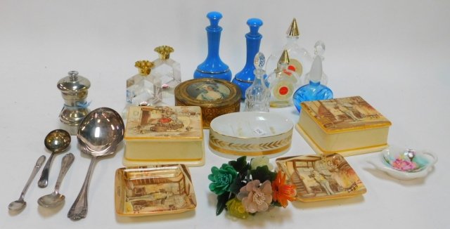 LOT OF PERFUME BOTTLES, STAFFORDSHIRE & MORE (1 of 8)