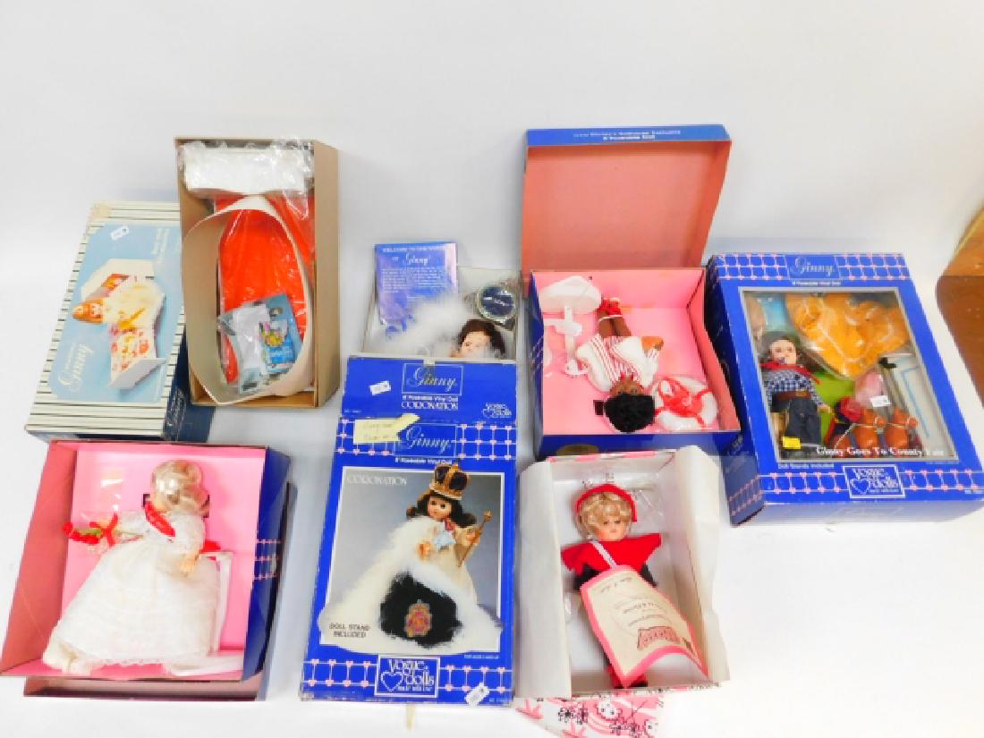 FIVE GINNY DOLLS AND ACCESSORIES (1 of 2)