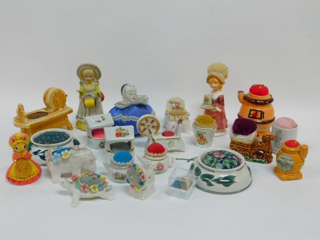 COLLECTION OF PORCELAIN PIN CUSHIONS (1 of 4)