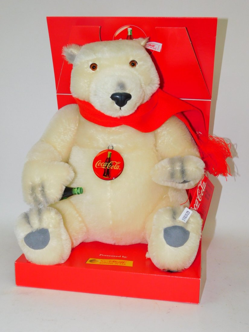 COCA-COLA MECHANICAL STEIFF TEDDY BEAR (1 of 4)