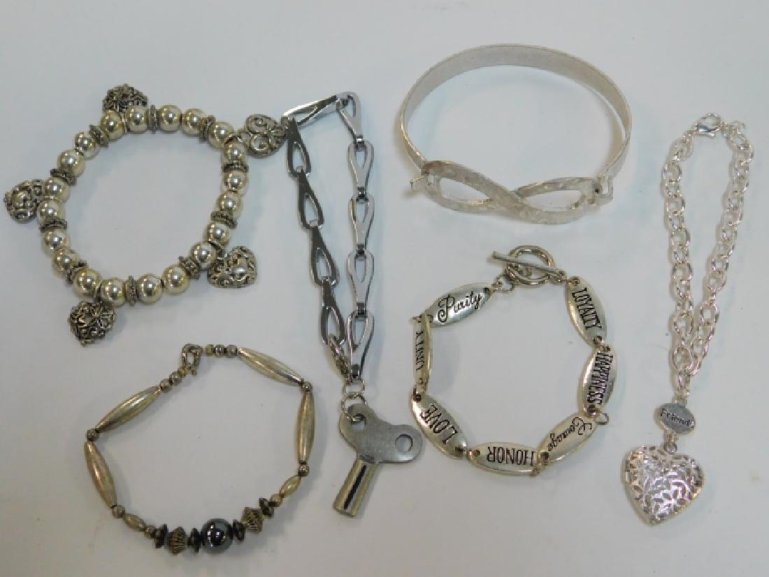SIX COSTUME BRACELETS (1 of 2)