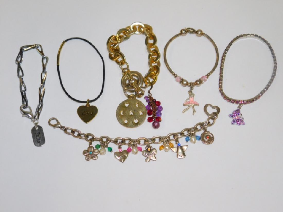 SIX COSTUME BRACELETS (1 of 3)
