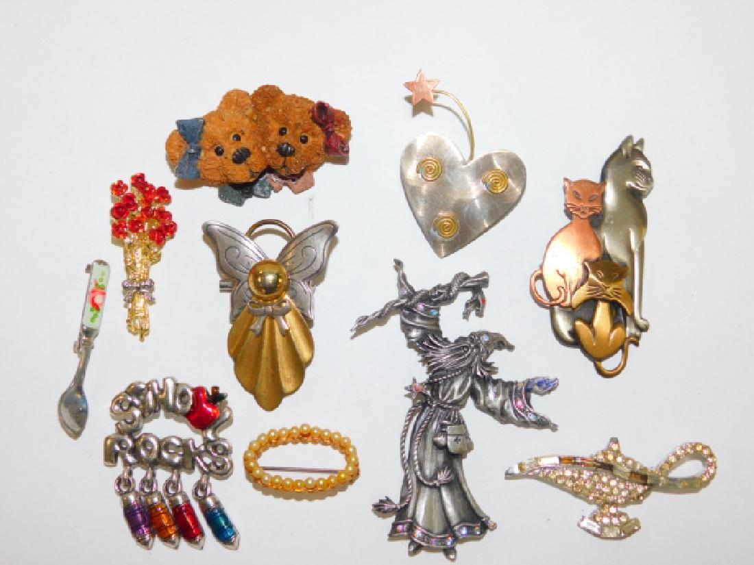 TEN COSTUME PINS (1 of 2)