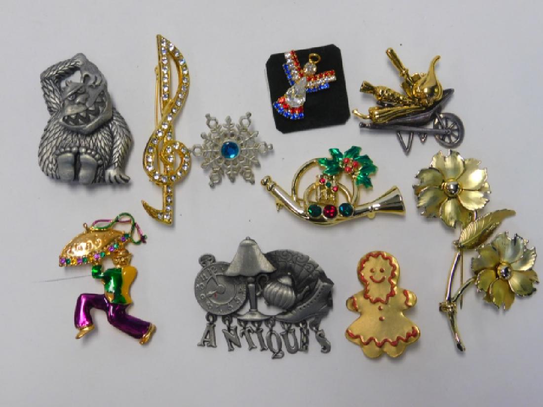 TEN COSTUME PINS (1 of 1)