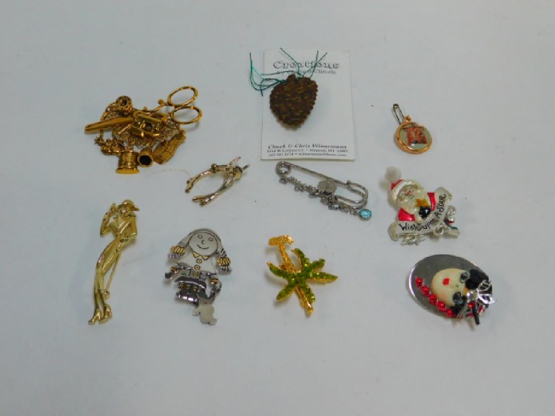 TEN COSTUME PINS (1 of 1)