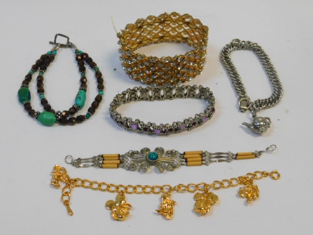 SIX COSTUME BRACELETS (1 of 2)