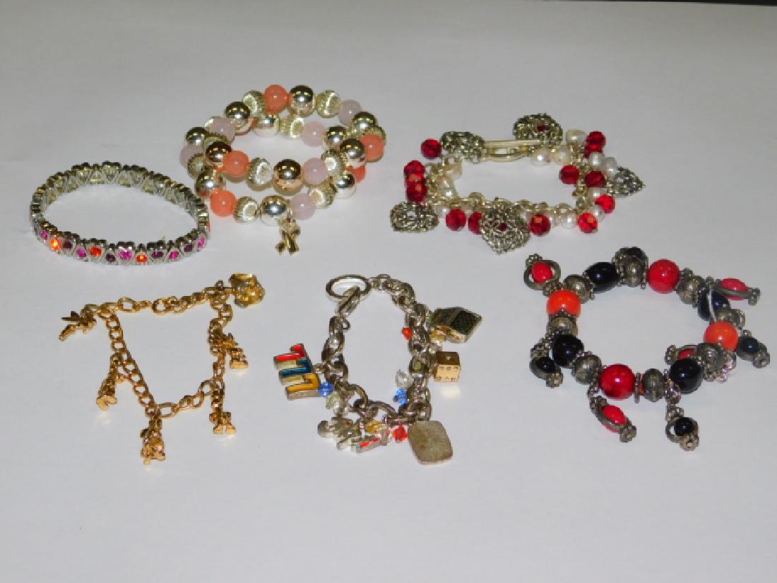 SIX COSTUME BRACELETS (1 of 1)