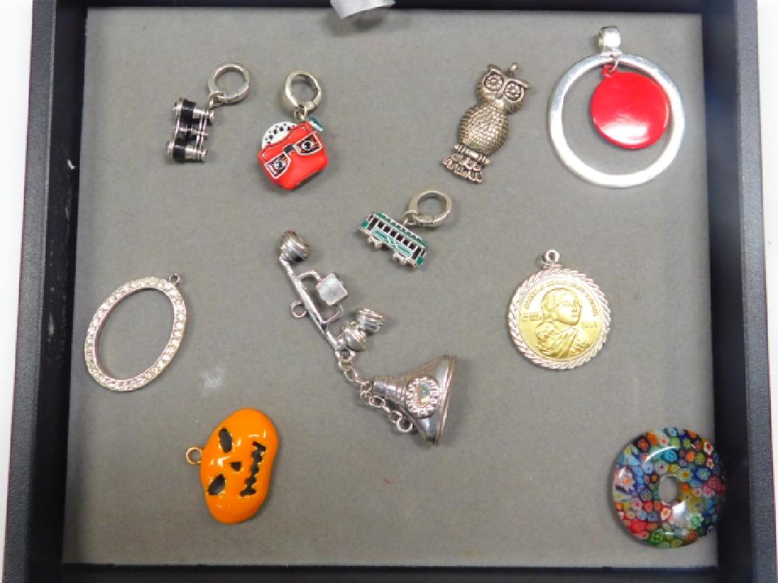 COLLECTION OF COSTUME JEWELRY: A FUN VARIETY OF CHARMS AND PENDANTS