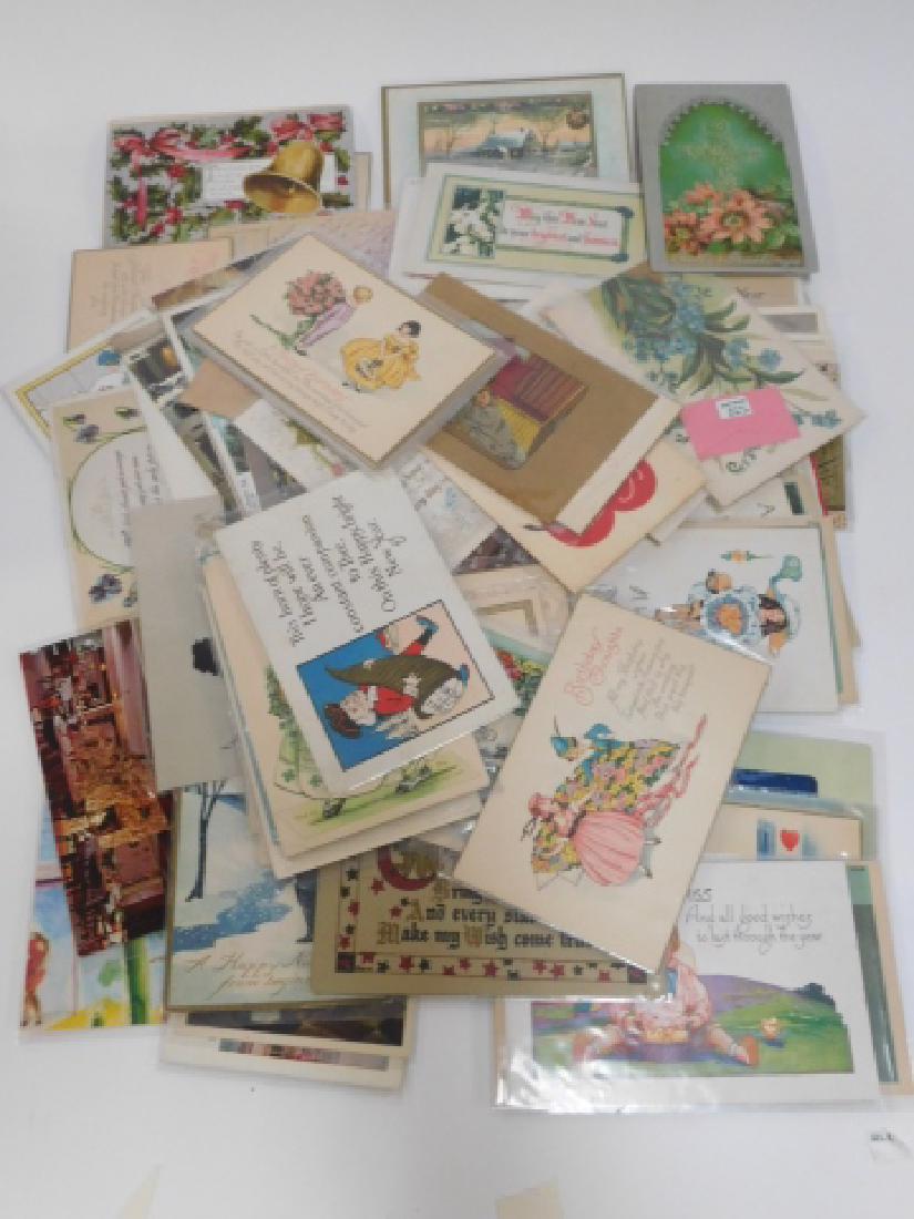 COLLECTION OF VINTAGE POSTCARDS AND PHOTOS: VINTAGE POSTCARDS AND SCENIC PICTURES.