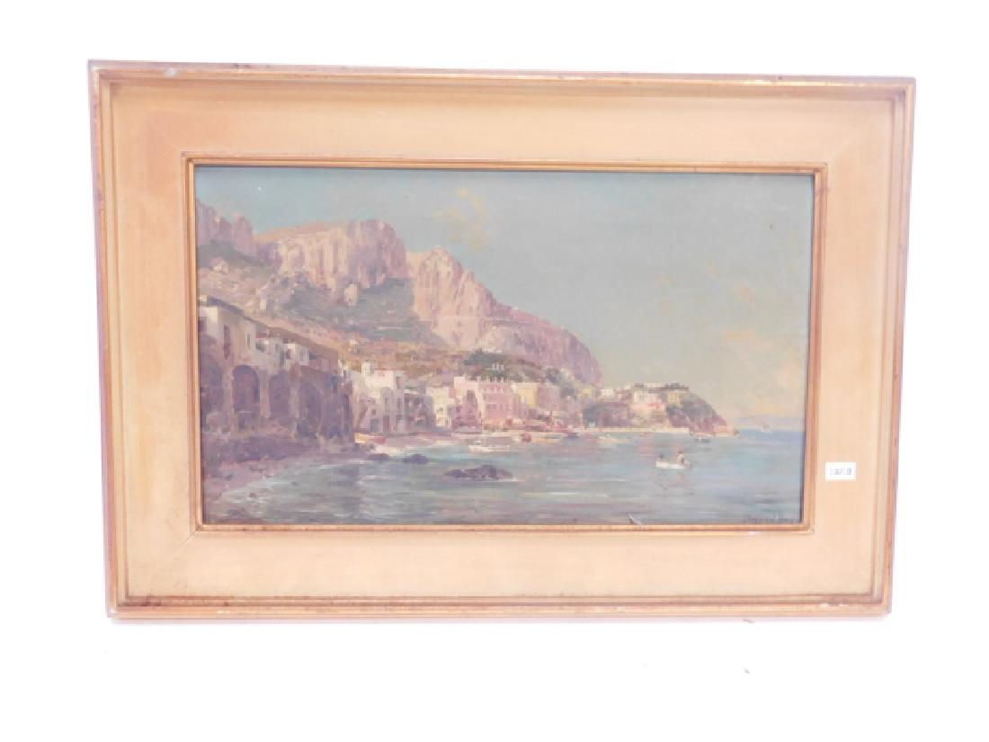 BERNARD HAY OIL ON BOARD: 9.5" X 16.5" SIGNED BOTTOM RIGHT SMOKEY, DIRTY BERNARD HAY