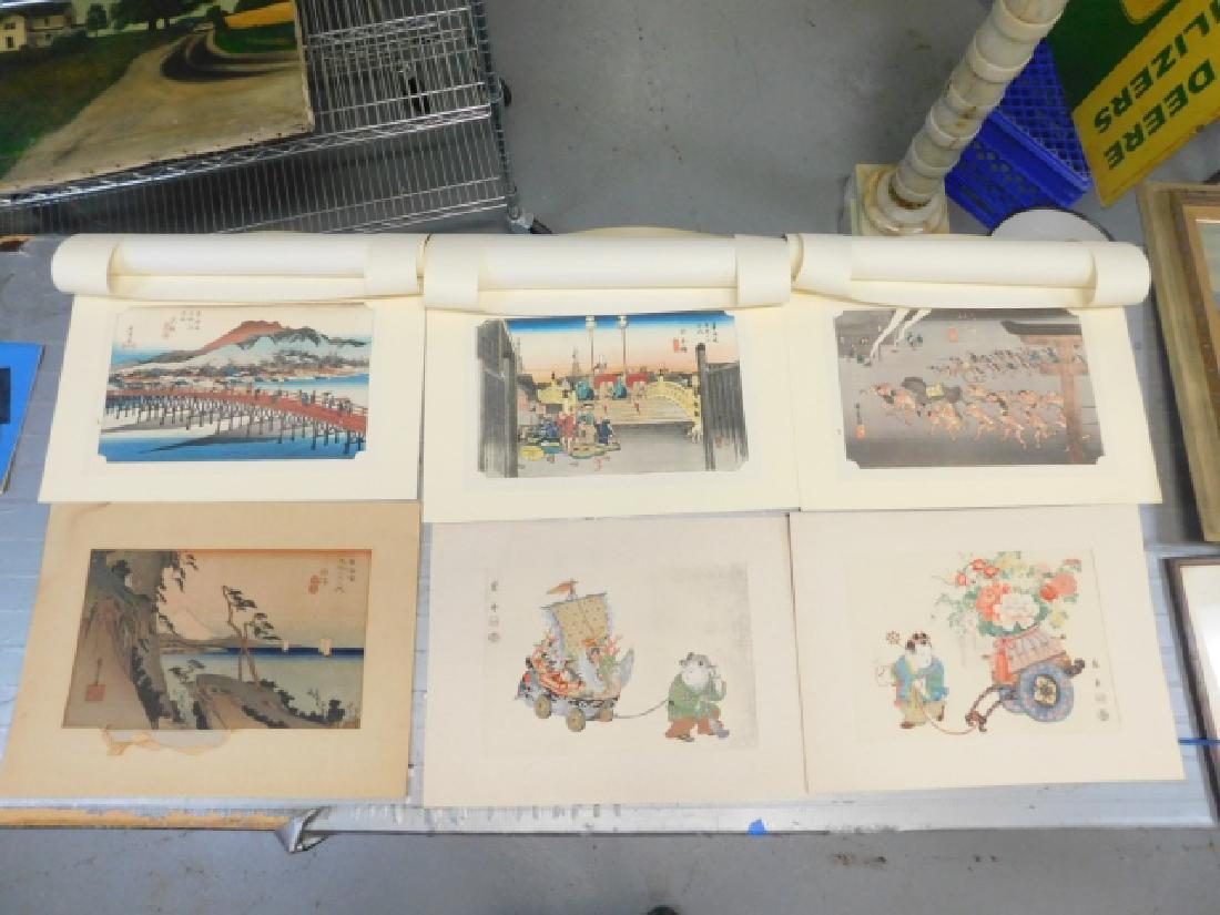 COLLECTION OF SIX BLOCK PRINTS: 6 BLOCK PRINTS