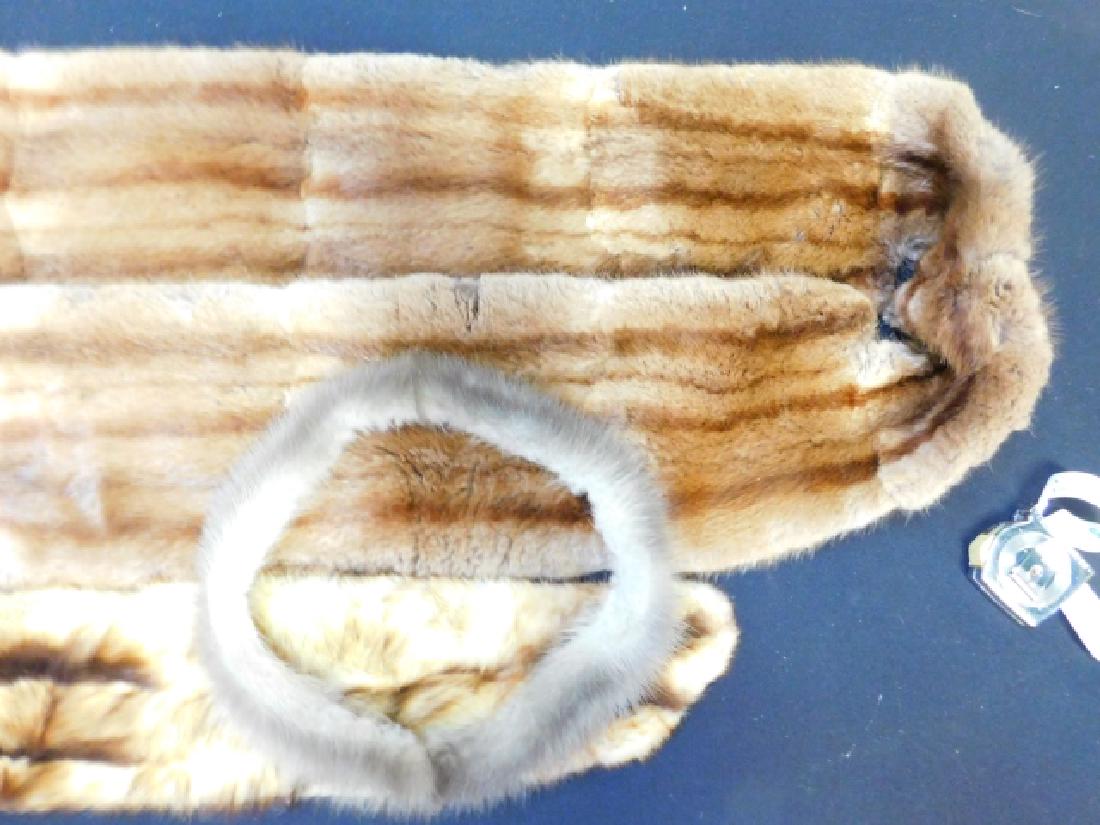 MINK SCARVES: LONGEST IS 40". NICE CONDITION! GREAT STATEMENT PIECES FOR ANY EVENT!