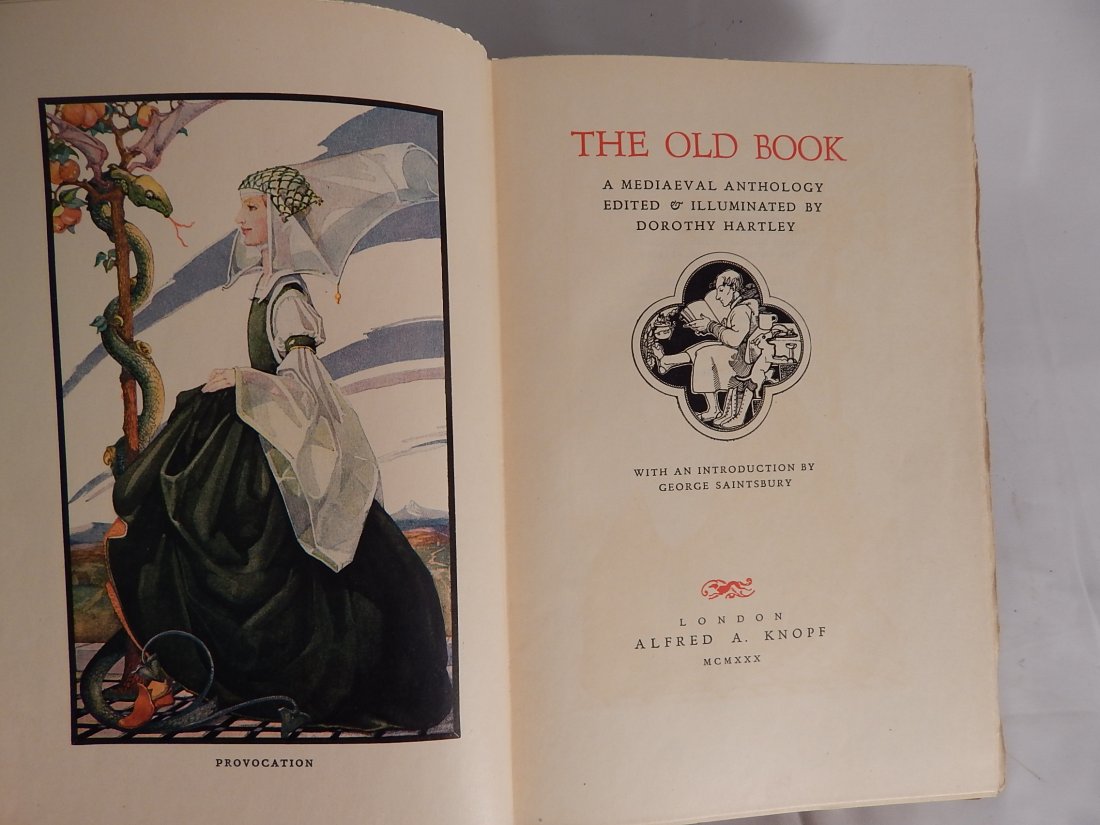 The Old Book: Dorothy Hartley, limited edition #610, poetry collection, 1930