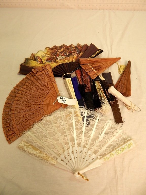 collection of fans: comprised of 14 fans