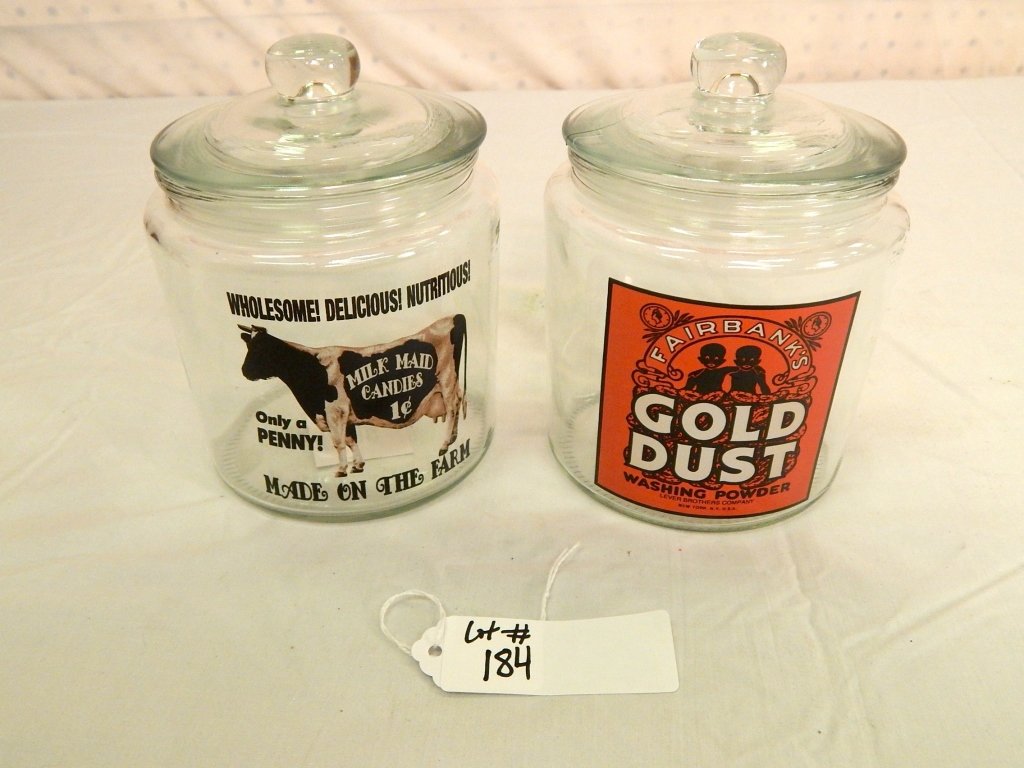 candy jars: reproduction candy jars