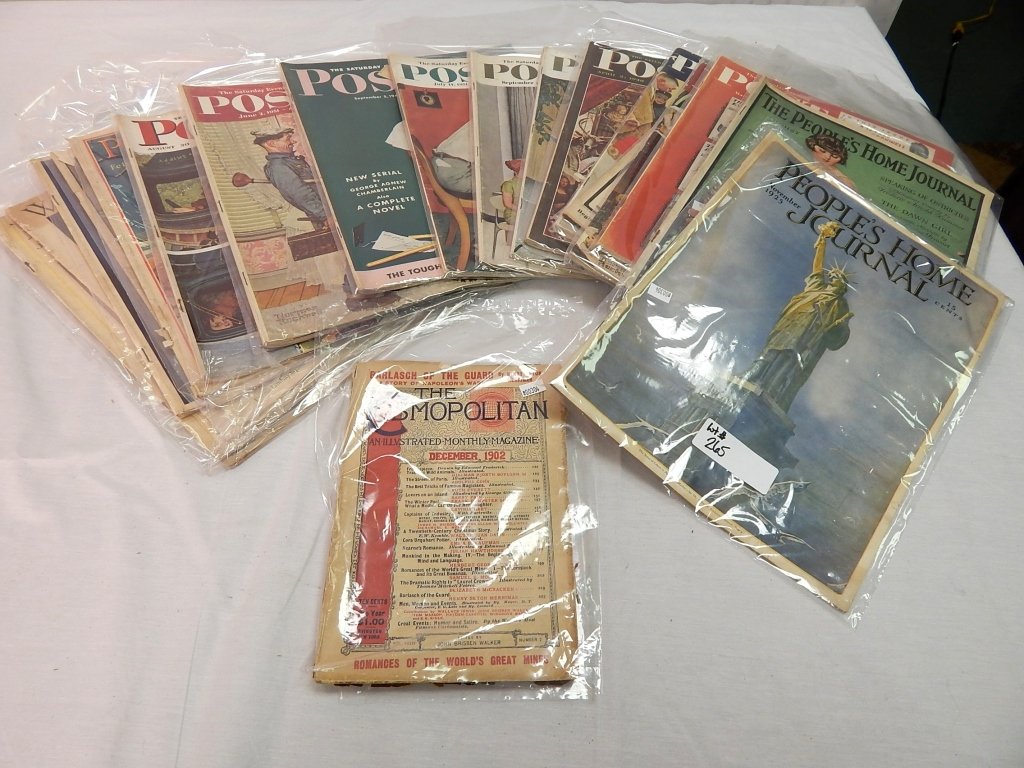 collection of post magazines: comprised of post magazines and peoples home journal, etc