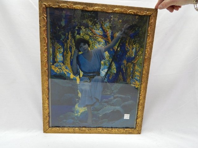 MAXFIELD PARRISH PRINT: AS IS , 15 1/2" X 19 1/2"