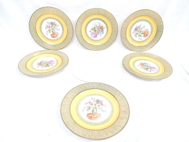 SET OF 7 BAVARIAN PLATES: BAVARIA TIRSCHLAREUTH