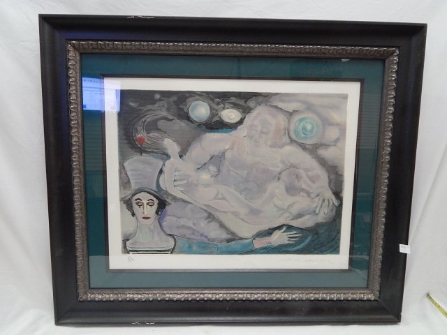 MARCEL MARCEAU LITHOGRAPH: LE TROISIEME OEIL. 21.5 INCHES X 30 INCHES