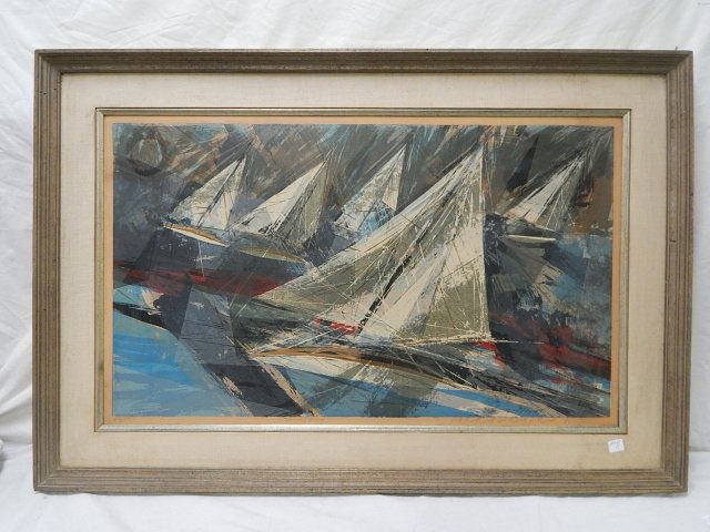 SIGNED AND NUMBERED PRINT BRADFORD: 21" X 35" ENTITLED SPRING WIND.