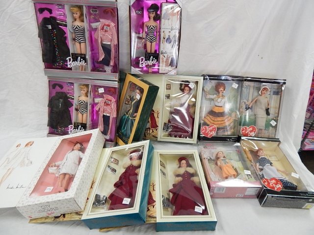 COLLECTORS EDITION AND SPECIAL EDITION BARBIES: 35TH ANNIVERSARY, I LOVE LUCY, ANNE OF GREEN GABLES, VICTORIAN, CITY SHOPPER BARBIES.