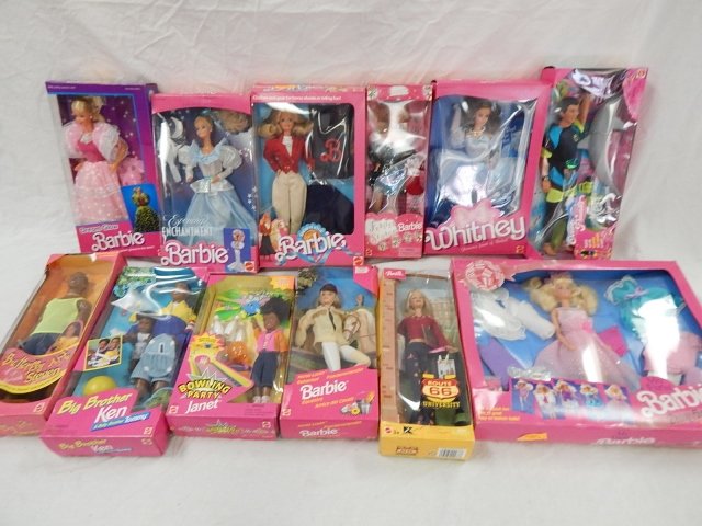 12 BARBIES: DREAM GLOW, OCEAN FRIENDS, MY FIRST BARBIE, BOWLING PARTY, AND BIG BROTHER KEN!