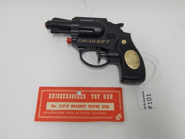 TOY DRAGNET WATER GUN: CONDITION AS SHOWN.