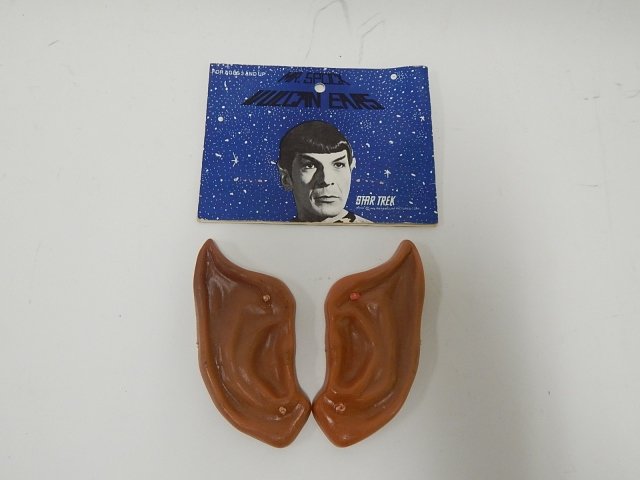 SPOCK EARS: WITH PART OF PACKAGE. CONDITION AS SHOWN.