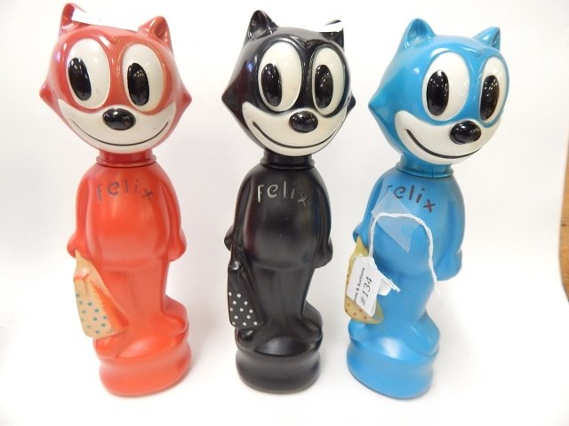 THREE FELIX SOAKIES: CONDITION AS SHOWN.