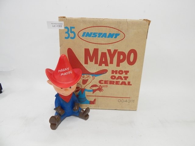 MAYPO CEREAL WITH MAYPO DOLL: CONDITION IS AS SHOWN.