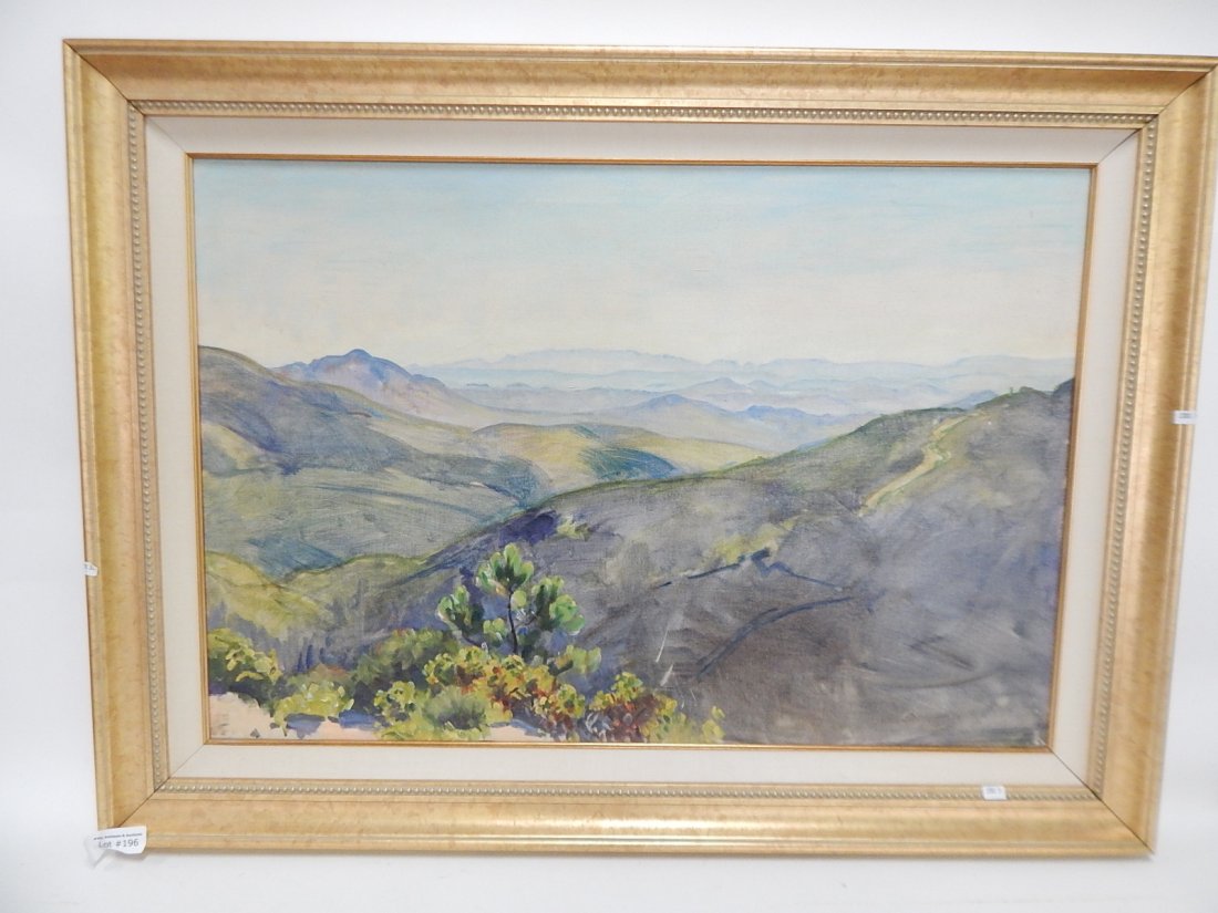 JONSON, RAYMOND OIL ON CANVAS: SANTA FE NEW MEXICO, 23" X 34", DENTS AND SCUFFS IN CANVAS