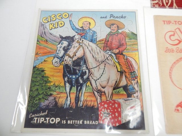 LOT OF CISCO KID TIP TOP BREAD ADVERTISING (1 of 7)
