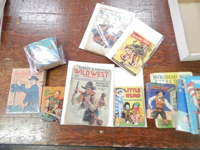 COLLECTION OF WILD WEST AND WESTERN BOOKS: WESTERN AND CHILDRENS BOOKS