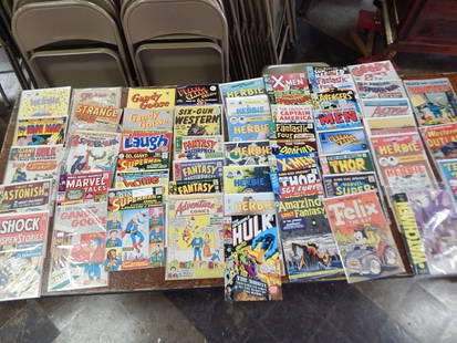 25-50 COMIC BOOKS: ASSORTED.