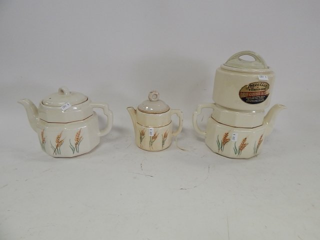 THREE PORCELIER POTS, ONE WITH A DRIP COFFEE MAKER (1 of 3)